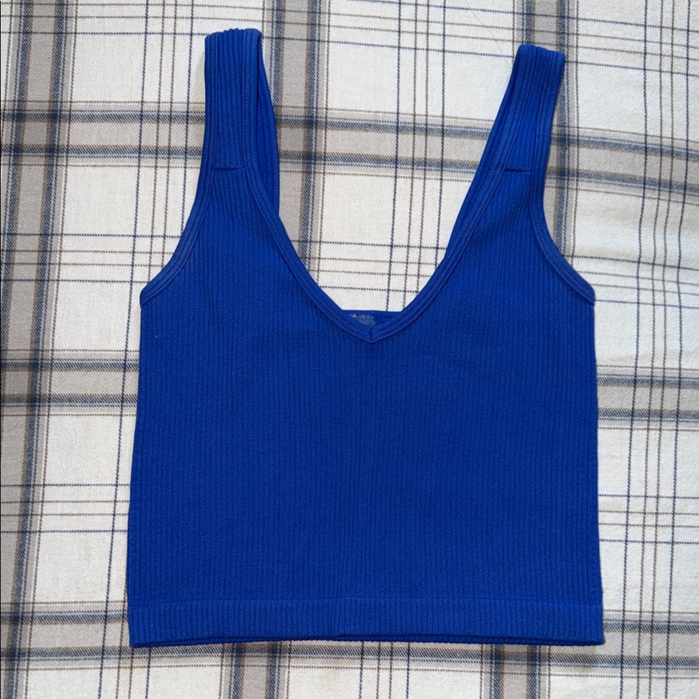 Stylish Blue Women's Crop Top